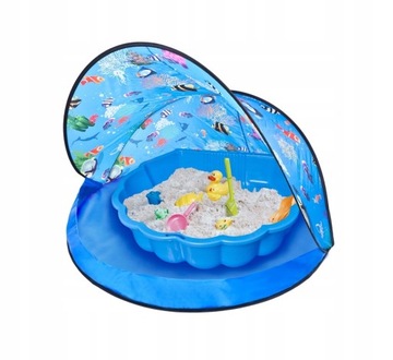 NAMIOT MUSZELKA PIASKOWNICA PLAŻOWY NA KULKI