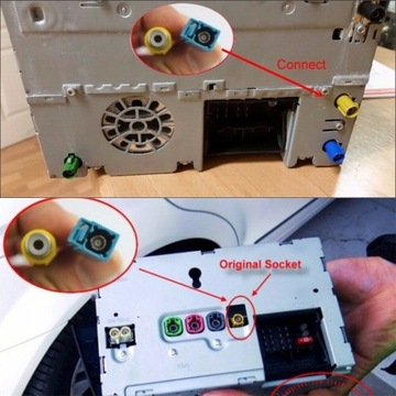 КАБЕЛЬ ПЕРЕХОДНИКА для камеры заднего вида Fakra RCA MERCEDES