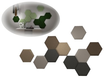 ZESTAW panele akustyczne dekoracyjne APAMA DECOR kolory