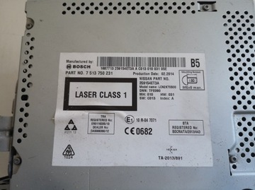 NISSAN QASHQAI J11 РАДИОНАВИГАЦИОННЫЙ 259154ET3A