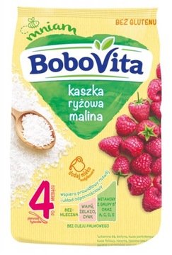 BOBOVITA KASZKA RYŻOWA MALINA 180G
