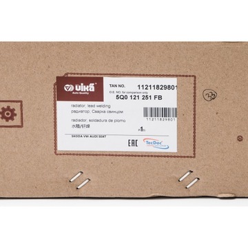 AUDI VW CHLADIČ CHLAZENÍ MOTORU 5Q0121251EK