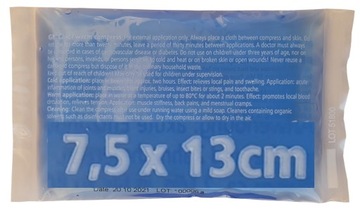 KOMPRES OKŁAD ŻELOWY CIEPŁO ZIMNO 7,5X13 NIEMIECKI