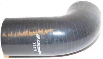 Kolanko silikonowe 90° GIK Turbo 63mm CZARNE DOLOT