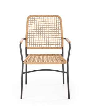 K457 Стул со спинкой в ​​стиле бохо, натуральный ХАЛМАР