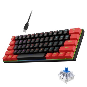 Klawiatura mechaniczna 61key Gaming Keyboard trybó