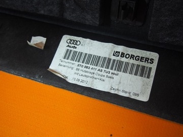 AUDI A5 8T COUPE POLIČKA ZADNÍ KUFRU 8T0863411AS