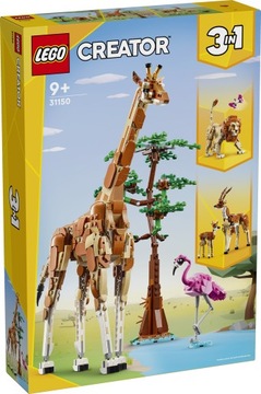 LEGO CREATOR 31150 Dzikie zwierzęta z safari 3w1 Klocki 780 elementów