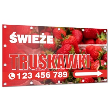 BANER REKLAMOWY 200x100cm TRUSKAWKI SZABLONY