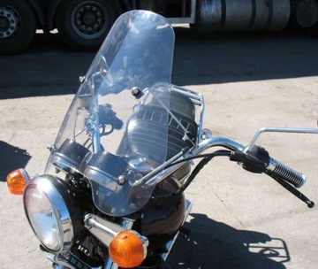 УНИВЕРСАЛЬНОЕ СТЕКЛО, ОБТЕКАТЕЛЬ МОТОЦИКЛА, СКУТЕР, МОТОЦИКЛ, ЧОППЕР + КРЕПЛЕНИЕ