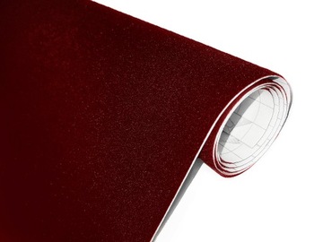 Самоклеящаяся велюровая шпоновая пленка для мебели бордового цвета