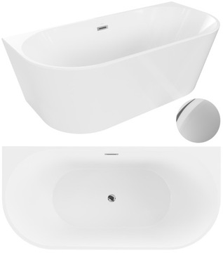 MEXEN OVAL WANNA WOLNOSTOJĄCA PRZYŚCIENNA 150 x 75