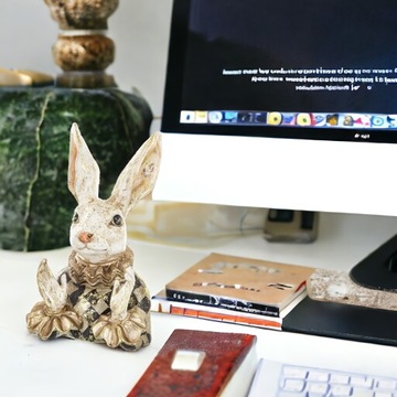 ФИГУРКА СКУЛЬПТУРА ЗАЯЦ УКРАШЕНИЕ КОМНАТЫ АЛИСА В СТРАНЕ ЧУДЕС УКРАШЕНИЕ