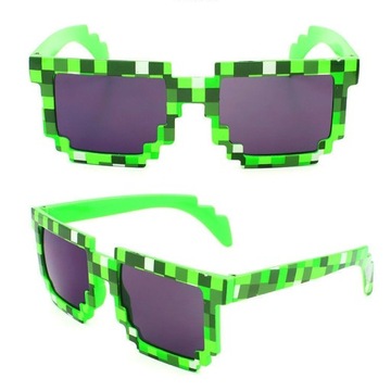 OKULARY MINECRAFT PIKSELOWE DLA DZIECI PIKSELOWE