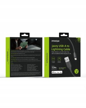 USB-КАБЕЛЬ ДЛЯ БЫСТРОЙ ЗАРЯДКИ INNOSTYLE LIGHTNING MFI ДЛЯ IPHONE КЕВЛАР 2М