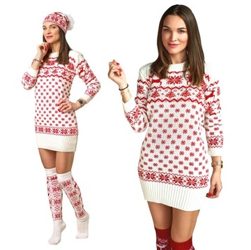 SUKIENKA TUNIKA ŚWIĄTECZNA RENIFERY PREZENT GRATIS