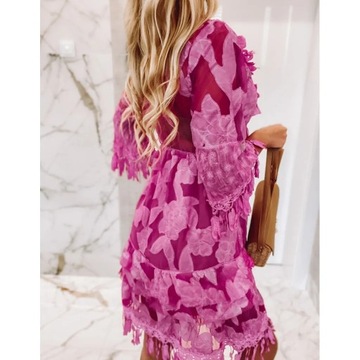 КОКТЕЙЛЬНОЕ ПЛАТЬЕ, ГЛАМУР, 3 ЦВЕТА - Размер. - С/М