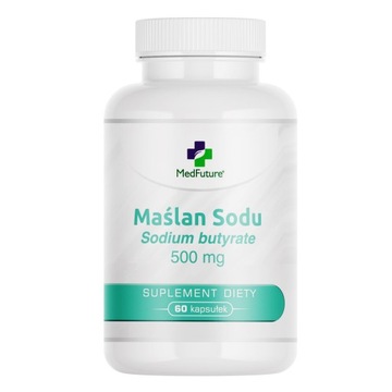 Maślan sodu Sodium Butyrate 98% 500 mg Wspomaganie trawienia
