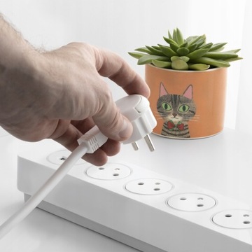 УДЛИНИТЕЛЬНЫЙ КАБЕЛЬ ИЛИ ПОЛОСКА ЗАЩИТЫ ОТ ПЕРЕПРЯЖЕНИЯ 1,5М