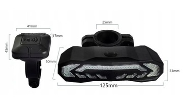 ВЕЛОСИПЕДНЫЙ ФОНАРЬ, СИГНАЛ ПОВОРОТА, СИГНАЛ, СИГНАЛИЗАЦИЯ 110 дБ