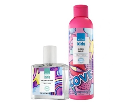 AVON KIDS набір косметики для дівчинки рідина 200 мл + туман 30 мл