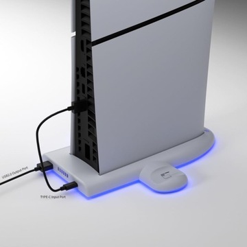 Stacja Chłodząca Podstawka Ładująca z efektem RGB do PS5 Slim