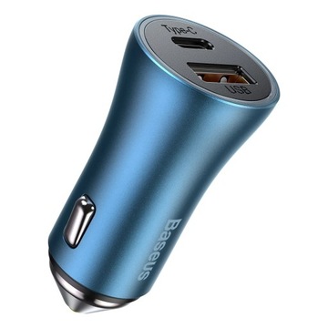 АВТОМОБИЛЬНОЕ ЗАРЯДНОЕ УСТРОЙСТВО BASEUS FAST ДЛЯ ТЕЛЕФОНА USB-C USB МОЩНОЕ 40 Вт PD QC