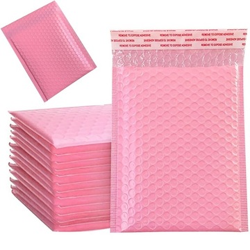FOLIOPAKI BĄBELKOWE KOPERTA 300x490 RÓŻOWE 10szt