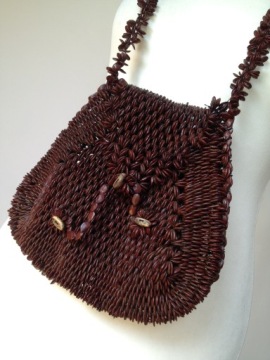 УНИКАЛЬНАЯ и неповторимая СУМКА ИЗ СЕМЕН, чудо, РЕДКОСТЬ!