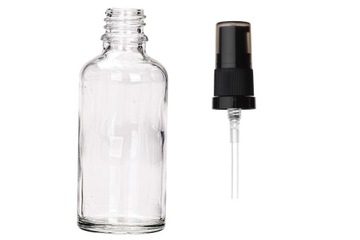 Butelka szklana bezbarwna 50 ml z pompką [1]