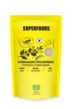 ASHWAGANDHA (KORZEŃ) W PROSZKU BIO 150g BIO PLANET