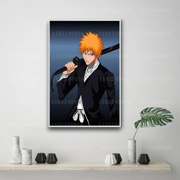 Plakat na płótnie Bleach Ichigo cartoon dekoracyjn