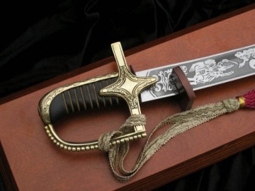 ГУСАРСКАЯ САБЛЯ WZ 1750 БЕЗ НОЖЕН ГРАВИРОВКА VIVAT HUSSARIA + TABLO