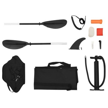 vidaXL Надувной каяк Красный 375x72x31 см Полиэстер