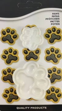 Форма для сахарной пасты DOG'S PAW, маленькая и большая, 2 шт.