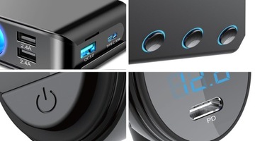 РАЗЪЕМ ПРИкуривателя 12-24В 4xUSB QC PD