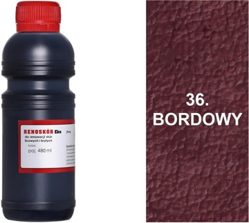 BORDOWY 36 FARBA RENOSKÓR 480 ml WILBRA MASKUJĄCA EMULSJA DO SKÓRY G12-85