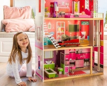 DUŻY DOMEK DLA LALEK XXL * PREZENT URODZINY ŚWIĘTA