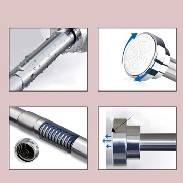 РЕЙКА ДЛЯ ДУШЕВЫХ ШТОР ТЕЛЕСКОПИЧЕСКАЯ ДЛЯ ОДЕЖДЫ НЕРЖАВЕЮЩАЯ СТАЛЬ