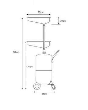 ПНЕВМАТИЧЕСКИЙ САННЕР для масла, мойка 70л Farys