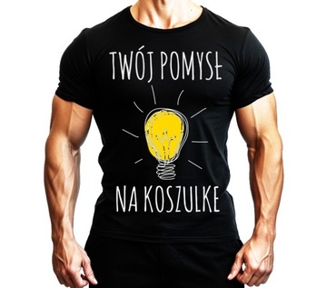 KOSZULKA Z WŁASNYM NADRUKIEM ZDJĘCIEM LOGO GRAFIKĄ dla dziecka roz. 140cm