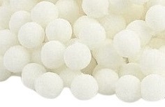 Pomponiki 2 cm 30 szt białe