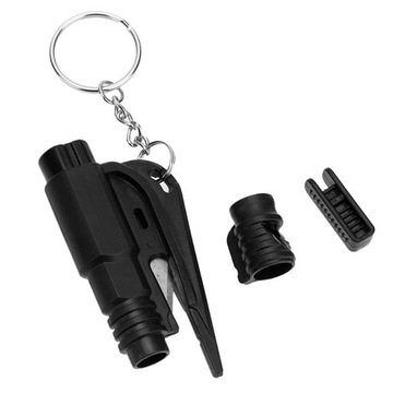 АВТОМОБИЛЬНЫЙ БРЕЛОК 3в1 МОЛОТОК БЕЗОПАСНОСТИ РЕМНЬ БЕЗОПАСНОСТИ НОЖ СВИСТОК