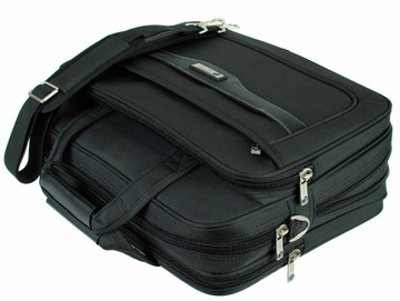 TORBA MĘSKA na LAPTOP DOKUMENTY DWUKOMOROWA pasek