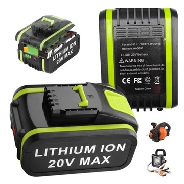 2X AKUMULATOR BATERIA 4AH DO WORX ZAMIENNIK WA3553 WA3556 WA3551 WA3760