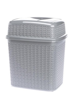 Kosz uchylny 10L WILLOW szary GALICJA