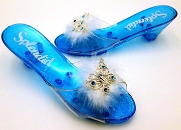 Туфли ледяной принцессы с перьями