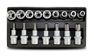 НАСАДКИ TORX IMBUS, 16 ЭЛЕМЕНТОВ