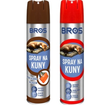 SPRAY Środek NA KUNY ODSTRASZACZ KUN Bros
