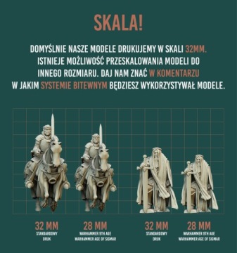 Рыцари Галлии на Пегасе CMD - Минисчет - Highlands Miniatures